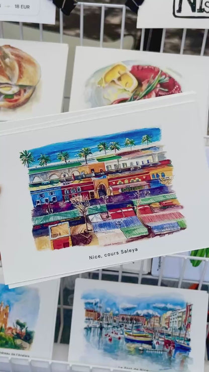 vidéo carte postale du cours saleya