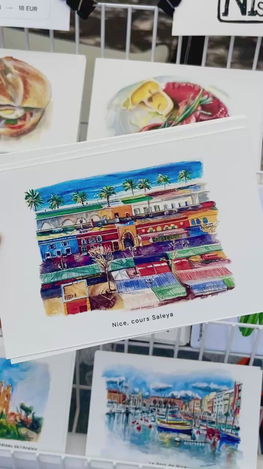 vidéo carte postale du cours saleya